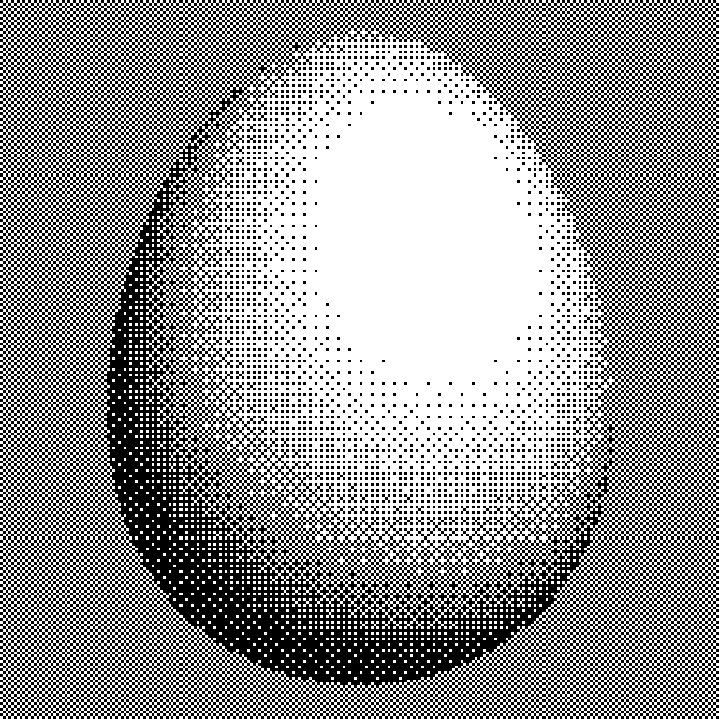 Pixelated egg with light shading