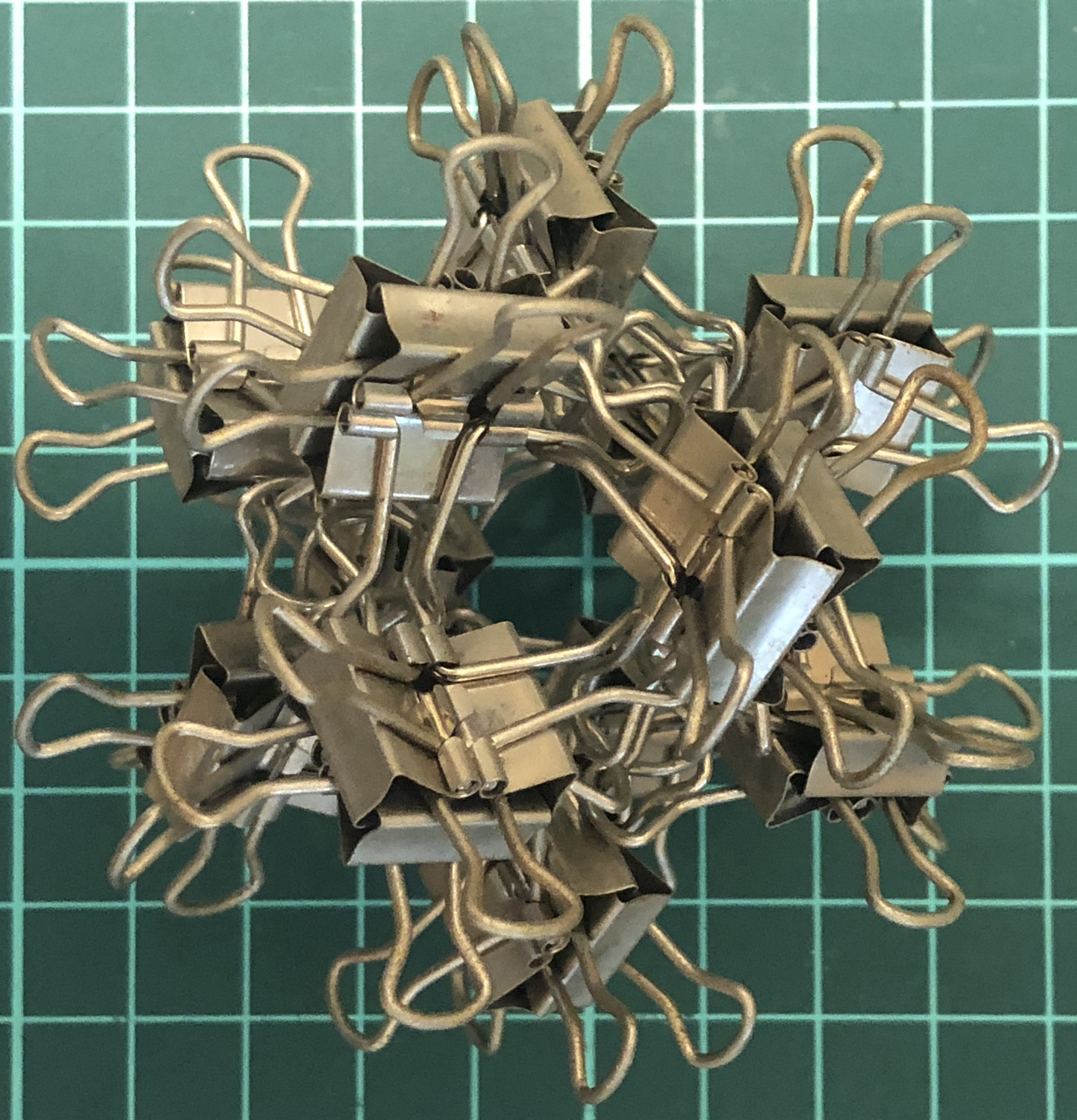 48 clips forming 12 H-edges forming octahedron